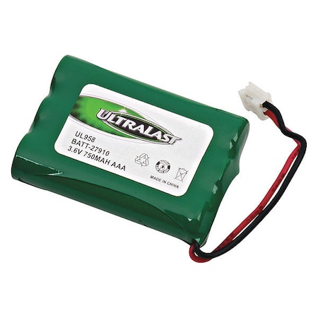 Battery 3.6 Volt Nickel Metal Hydride Ultralast Cordless Phone Battery MPN:BATT-27910
