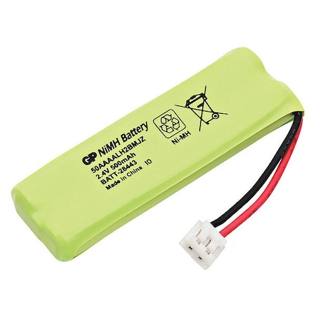 Battery 2.4 Volt Nickel Metal Hydride Ultralast Cordless Phone Battery MPN:BATT-28443
