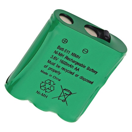 Dantona BATT-511NMH Cordless Phone Battery - For Phone - Battery Rechargeable - 1600 mAh - 3.6 V DC MPN:BATT-511NMH