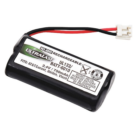 Dantona Cordless Phone Battery - For Cordless Phone - Battery Rechargeable - AAA - 750 mAh - 2.4 V DC MPN:BATT-6010