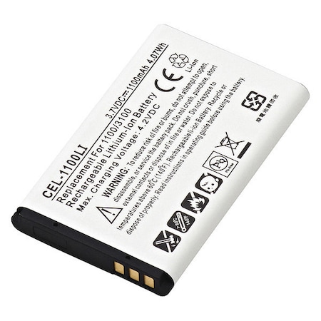 Battery - For Cell Phone - Battery Rechargeable - 1050 mAh - 3.7 V DC - 1-/ Pack MPN:CEL-1100LI