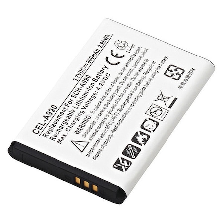 Battery - For Cell Phone - Battery Rechargeable - 850 mAh - 3.7 V DC - 1-/ Pack MPN:CEL-A990