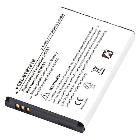 Battery 3.7 Volt Lithium Ion Ultralast Cellular Phone/Smart Phone Battery MPN:CEL-BTR781B