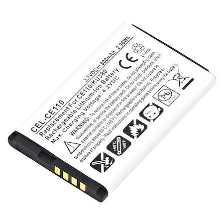 Battery 3.7 Volt Lithium Ion Ultralast Cellular Phone/Smart Phone Battery MPN:CEL-CE110