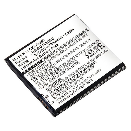 Battery 3.8 Volt Lithium Ion Ultralast Cellular Phone/Smart Phone Battery MPN:CEL-G360