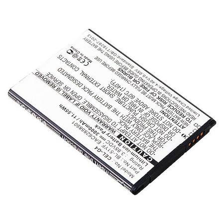 Dantona Battery - For Cell Phone - Battery Rechargeable - 3000 mAh - 3.85 V DC - 1-/ Pack MPN:CEL-G4