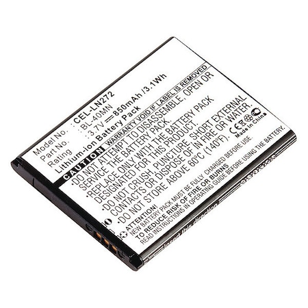 Dantona Battery - For Cell Phone - Battery Rechargeable - 850 mAh - 3.7 V DC - 1-/ Pack MPN:CEL-LN272