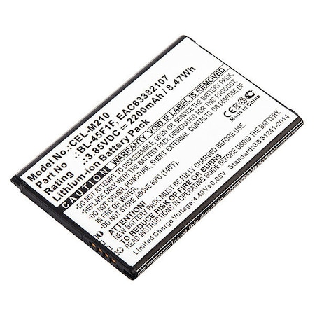 Battery 3.85 Volt Lithium Ion Ultralast Cellular Phone/Smart Phone Battery MPN:CEL-M210
