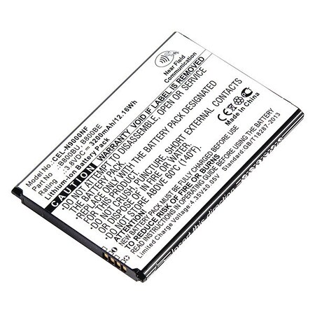 Dantona Battery - For Cell Phone - Battery Rechargeable - 3200 mAh - 3.8 V DC - 1-/ Pack MPN:CEL-N9000NF