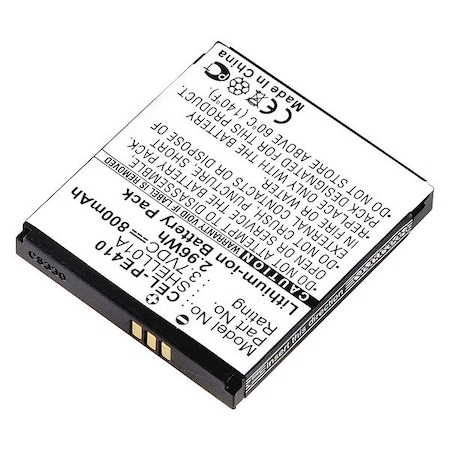 Battery - For Cell Phone - Battery Rechargeable - 800 mAh - 3.7 V DC - 1-/ Pack MPN:CEL-PE410
