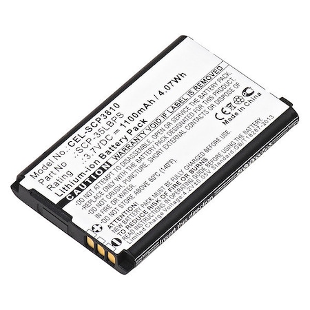Battery 3.7 Volt Lithium Ion Ultralast Cellular Phone/Smart Phone Battery MPN:CEL-SCP3810