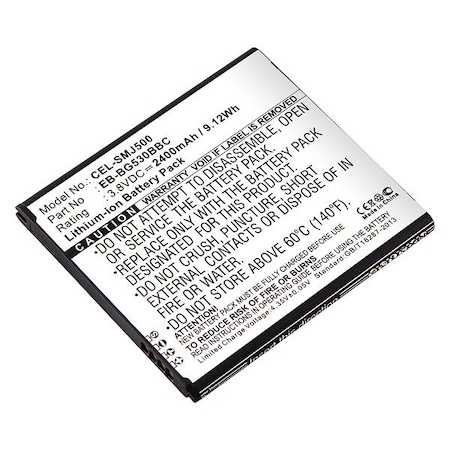 Dantona Battery - For Cell Phone - 2400 mAh - 3.8 V DC - 1-/ Pack MPN:CEL-SMJ500