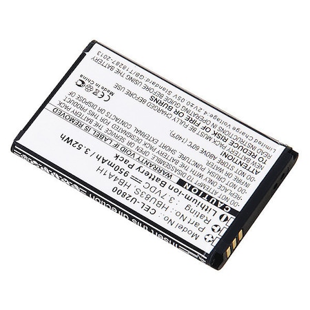 Battery 3.7 Volt Lithium Ion Ultralast Cellular Phone/Smart Phone Battery MPN:CEL-U2800