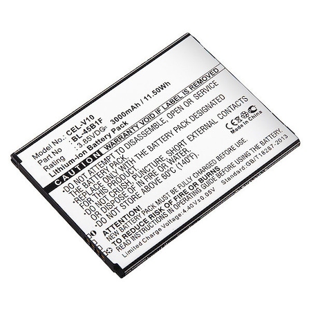 Battery 3.85 Volt Lithium Ion Ultralast Cellular Phone/Smart Phone Battery MPN:CEL-V10