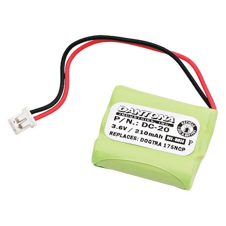 Dantona Battery - Battery Rechargeable - 200 mAh - 3.6 V DC - 1-/ Pack MPN:DC-20