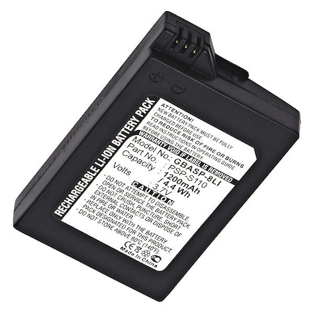 Battery - For Gaming Controller - Battery Rechargeable - 1200 mAh - 3.7 V DC - 1-/ Pack MPN:GBASP-8LI
