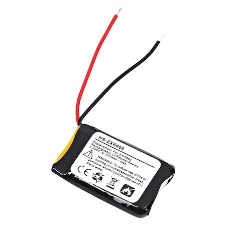 Battery - For Headset - Battery Rechargeable - 280 mAh - 3.7 V DC - 1-/ Pack MPN:HS-ZX6000