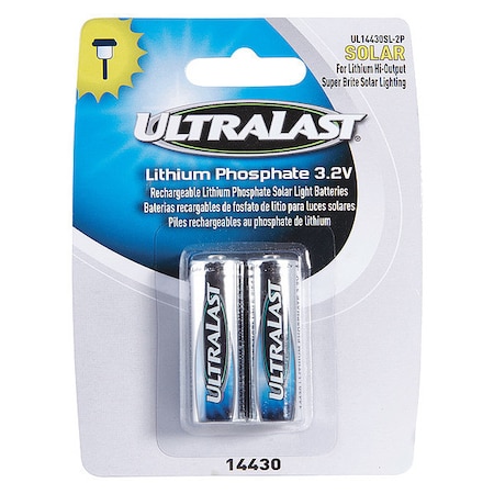 Battery - Battery Rechargeable - 4/5 AA - 400 mAh - 3.2 V DC - 2-/ Pack MPN:UL14430SL-2P