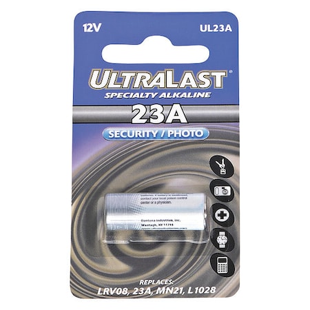 Battery - 33 mAh - 12 V DC - 1-/ Pack MPN:UL23A