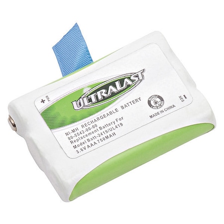AmperGen ULtraLast UL-419 Cordless Phone Battery - AAA - Nickel-Metal Hydride - 800mAh - 3.6V DC MPN:UL419