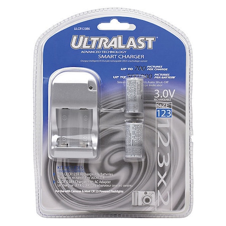 Battery Volt Ultralast Charger/Battery combo MPN:ULCR123RK