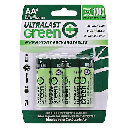 NABC Everyday Rechargeables ULGED4AA General Purpose Battery MPN:ULGED4AA