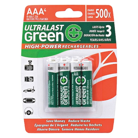 Dantona Battery - Battery Rechargeable - 800 mAh - 1.2 V DC MPN:ULGHP4AAA