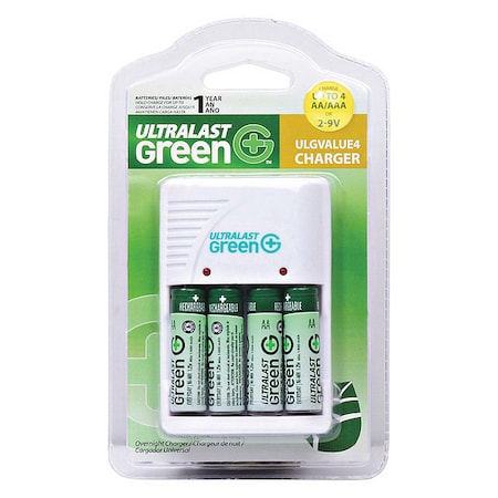 Battery Ultralast Consumer Charger MPN:ULGVALUE4