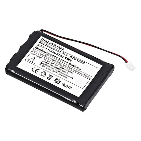 Battery - Battery Rechargeable - 1100 mAh - 3.7 V DC - 1-/ Pack MPN:URC-ATB1200