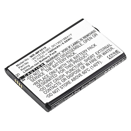 Battery 3.7 Volt Lithium Ion Ultralast Wireless Router Battery MPN:WR-MF5510