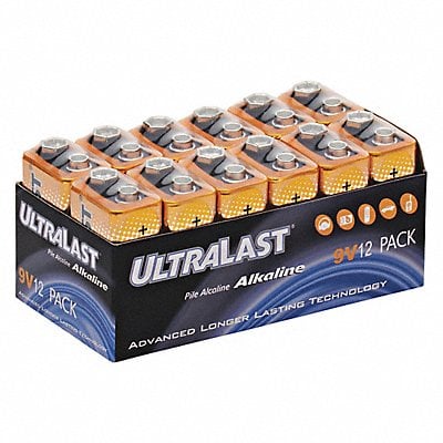 Battery 1.5V Alkaline Ultralast 9 V MPN:UL129VB