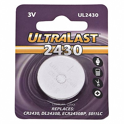 Battery 3V Lithium CR Ultralast Li MPN:UL2430