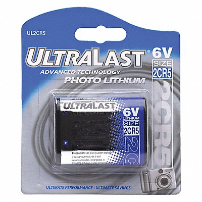 Battery 6V Lithium CR Ultralast Li MPN:UL2CR5