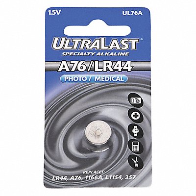 Battery 1.5V Alkaline Ultralast Spe MPN:UL76A