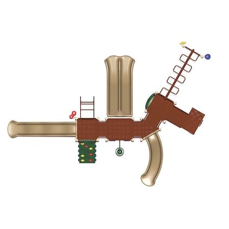 UPlay Slide Mountain Playground, Natural MPN:UPLAY-015-N