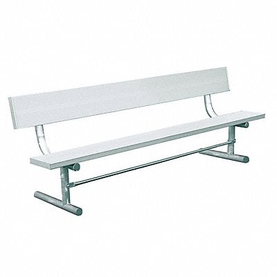 Outdoor Bench 72 in L Silver MPN:940P-A6