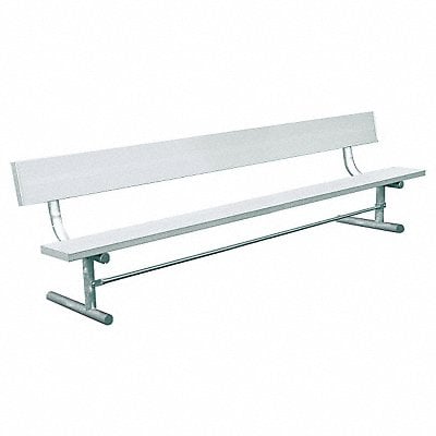 Outdoor Bench 96 in L Silver MPN:940P-A8