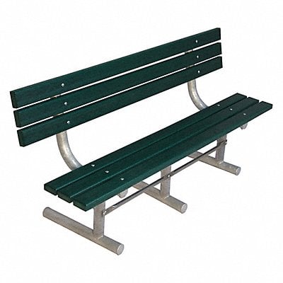 Outdoor Bench 72 in L Grn RCYCLD PLSTC MPN:940P-GRN6