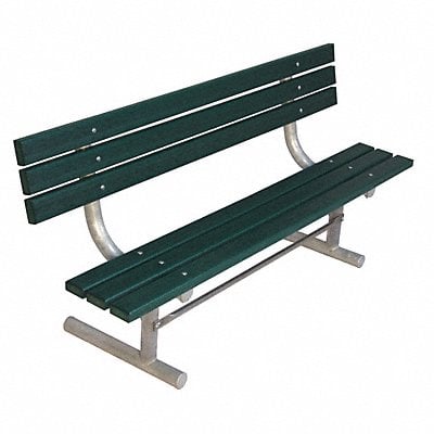 Outdoor Bench 96 in L Grn RCYCLD PLSTC MPN:940P-GRN8