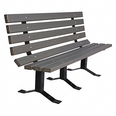 Outdoor Bench 72 L. Gry RCYCLD PLSTC MPN:982SM-GRY6