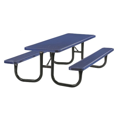 Park Rectangular Table, Portable, 6ft, Black MPN:238-V6-BLACK
