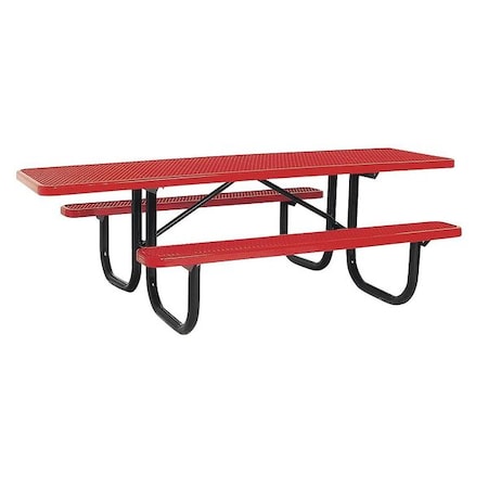 ADA Park Rectangular Portable Table, Red MPN:238H-V8-RED