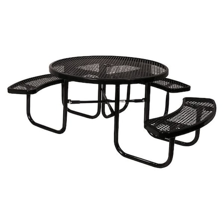 Park Diamond Portable Table, Round, Black MPN:358-RDV-BLACK