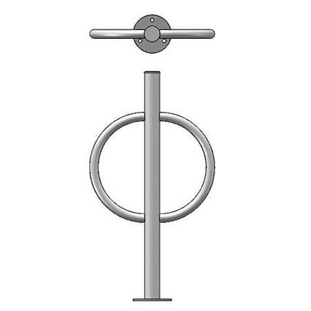 Hitch Post Bike Rack, 2-bike, steel, powder coated MPN:5040