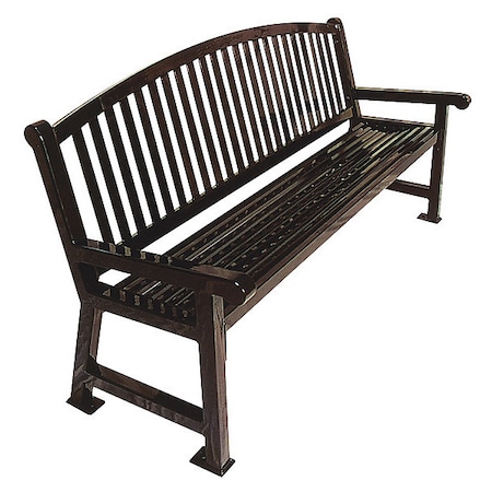 Outdoor Bench, 48 in. L, 39 in. H, Black MPN:922-B4-Black