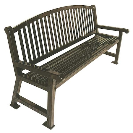 Outdoor Bench, 48 in. L., 36 in. H, Blue MPN:922-B4-BLUE