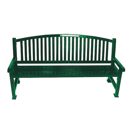 Outdoor Bench, 48 in. L, 36 in. H, Green MPN:922-B4-GREEN