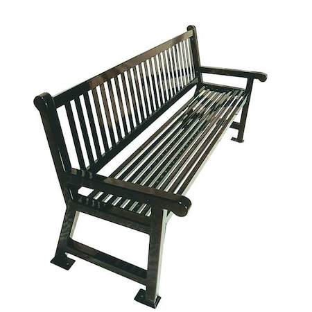 Outdoor Bench, 48 in. L, 36 in. W, Blue MPN:922-S4-BLUE