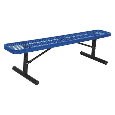 Portable Park Bench, No Back, Black MPN:942P-V6-Blue