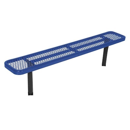 Commercial Park Bench, No Back, Black MPN:942S-V6-BLACK